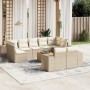 Gartensofa-Set mit beigen Kissen, 10-teilig, synthetisches Rattan von , Gartensets - Ref: Foro24-3225596, Preis: 766,78 €, Ra...