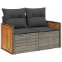 Gartensofa-Set mit Kissen, 5-teilig, graues synthetisches Rattan von , Gartensets - Ref: Foro24-3227593, Preis: 320,30 €, Rab...