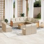 12-piece garden sofa set and brown synthetic rattan cushions by , Garden sets - Ref: Foro24-3227773, Price: 908,73 €, Discoun...