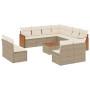 12-teiliges Gartensofa-Set und braune synthetische Rattankissen von , Gartensets - Ref: Foro24-3227773, Preis: 916,54 €, Raba...