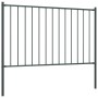 Fence panel and steel posts gray powder coating 1.7x0.75 m by vidaXL, fence panels - Ref: Foro24-145212, Price: 66,65 €, Disc...