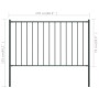 Fence panel and steel posts gray powder coating 1.7x0.75 m by vidaXL, fence panels - Ref: Foro24-145212, Price: 66,65 €, Disc...