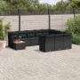 11-teiliges Gartensofa-Set und schwarze synthetische Rattankissen von , Gartensets - Ref: Foro24-3256174, Preis: 706,23 €, Ra...