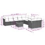 11-teiliges Gartensofa-Set und schwarze synthetische Rattankissen von , Gartensets - Ref: Foro24-3256181, Preis: 704,61 €, Ra...