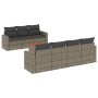 Set de sofás de jardín 8 pzas y cojines ratán sintético gris de , Conjuntos de jardín - Ref: Foro24-3256361, Precio: 639,99 €...