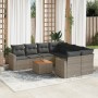 9-piece garden furniture set and gray synthetic rattan cushions by , Garden sets - Ref: Foro24-3256382, Price: 626,19 €, Disc...