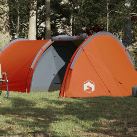 Camping tent with tunnel 4 people waterproof gray orange by , tents - Ref: Foro24-94396, Price: 82,56 €, Discount: %