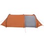 Tienda de camping con túnel 4 personas impermeable gris naranja de , Tiendas de campaña - Ref: Foro24-94396, Precio: 81,38 €,...