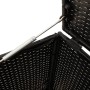 Black synthetic rattan garden storage box 283 L by , Outdoor storage boxes - Ref: Foro24-365312, Price: 119,99 €, Discount: %