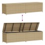 Garden storage box synthetic rattan beige mix 469L by , Outdoor storage boxes - Ref: Foro24-365331, Price: 233,70 €, Discount: %