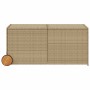 Garden storage box with wheels PE rattan beige mix 283L by , Outdoor storage boxes - Ref: Foro24-365319, Price: 137,42 €, Dis...