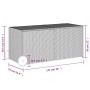 Garden storage box with wheels PE rattan beige mix 283L by , Outdoor storage boxes - Ref: Foro24-365319, Price: 137,42 €, Dis...