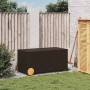 Garten-Aufbewahrungsbox mit Rollen, braunes PE-Rattan, 190 l von , Aufbewahrungsboxen für den Außenbereich - Ref: Foro24-3653...