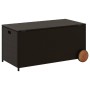 Garden storage box with wheels brown PE rattan 190L by , Outdoor storage boxes - Ref: Foro24-365325, Price: 97,99 €, Discount: %