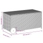 Garden storage box with wheels brown PE rattan 190L by , Outdoor storage boxes - Ref: Foro24-365325, Price: 97,99 €, Discount: %