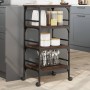 Oak brown engineered wood kitchen cart 45x35x89.5 cm by , Kitchen and dining carts - Ref: Foro24-842330, Price: 63,43 €, Disc...