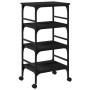 Black Engineered Wood Kitchen Cart 45x35x89.5cm by , Kitchen and dining carts - Ref: Foro24-842326, Price: 63,38 €, Discount: %