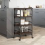 Oak brown engineered wood kitchen cart 45x35x89.5 cm by , Kitchen and dining carts - Ref: Foro24-842330, Price: 63,43 €, Disc...