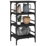 Black Engineered Wood Kitchen Cart 45x35x89.5cm by , Kitchen and dining carts - Ref: Foro24-842326, Price: 63,38 €, Discount: %