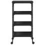 Black Engineered Wood Kitchen Cart 45x35x89.5cm by , Kitchen and dining carts - Ref: Foro24-842326, Price: 63,38 €, Discount: %