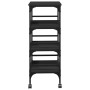 Black Engineered Wood Kitchen Cart 45x35x89.5cm by , Kitchen and dining carts - Ref: Foro24-842326, Price: 63,38 €, Discount: %