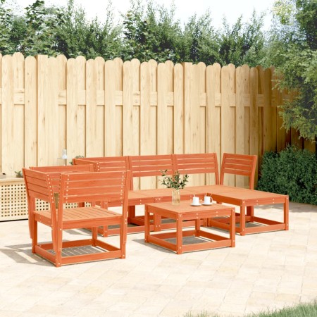 Gartenmöbel-Set 5-teilig, massives Kiefernholz, wachsbraun von , Gartensets - Ref: Foro24-3216917, Preis: 466,78 €, Rabatt: %