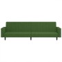 Sofá cama de 2 plazas terciopelo verde oscuro de , Sofás - Ref: Foro24-375939, Precio: 240,99 €, Descuento: %