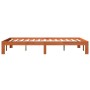 Estructura de cama madera maciza pino marrón cera 140x200 cm de , Camas y somieres - Ref: Foro24-844171, Precio: 119,99 €, De...