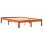 Estructura de cama madera maciza pino marrón cera 140x200 cm de , Camas y somieres - Ref: Foro24-844171, Precio: 119,99 €, De...