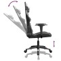 Black and white synthetic leather massage gaming chair by , Gaming chairs - Ref: Foro24-345428, Price: 124,22 €, Discount: %