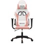 Massage-Gaming-Stuhl aus weißem und rosa Kunstleder von , Gaming-Stühle - Ref: Foro24-345454, Preis: 127,06 €, Rabatt: %