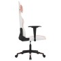 White and pink synthetic leather massage gaming chair by , Gaming chairs - Ref: Foro24-345454, Price: 127,06 €, Discount: %