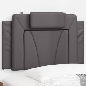 Gray synthetic leather padded bed headboard 80 cm by , Headboards and footboards - Ref: Foro24-374763, Price: 39,99 €, Discou...