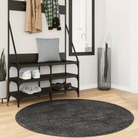 Modern long hair shaggy rug PAMPLONA anthracite Ø 120 cm by , Rugs - Ref: Foro24-375201, Price: 36,99 €, Discount: %