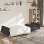 Sofá cama de 2 plazas con dos almohadas tela gris oscuro de , Sofás - Ref: Foro24-375800, Precio: 241,15 €, Descuento: %