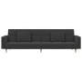 Sofá cama de 2 plazas con dos almohadas tela gris oscuro de , Sofás - Ref: Foro24-375800, Precio: 241,15 €, Descuento: %