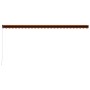 Orange and brown retractable manual awning 600x300 cm by , Awnings - Ref: Foro24-3055201, Price: 504,47 €, Discount: %