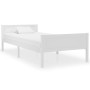 Solid pine wood bed frame white 90x200 cm by vidaXL, Beds and slatted bases - Ref: Foro24-322103, Price: 136,39 €, Discount: %