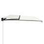 Toldo retráctil manual con luz LED color crema 600x300 cm de , Toldos - Ref: Foro24-3055234, Precio: 496,16 €, Descuento: %