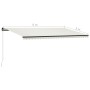 Manual retractable awning with cream LED light 600x300 cm by , Awnings - Ref: Foro24-3055234, Price: 496,35 €, Discount: %