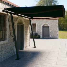 Manual retractable awning with anthracite gray poles 4.5x3 m by , Awnings - Ref: Foro24-3070159, Price: 466,08 €, Discount: %