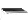 Automatic awning LED wind sensor anthracite gray 400x350 cm by , Awnings - Ref: Foro24-3069634, Price: 784,46 €, Discount: %