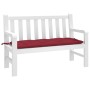 Garden bench cushion Oxford fabric red red 120x50x7 cm by , Cushions for chairs and sofas - Ref: Foro24-314953, Price: 32,99 ...