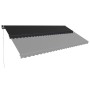 Anthracite gray manual retractable awning 600x300 cm by , Awnings - Ref: Foro24-3051242, Price: 512,56 €, Discount: %