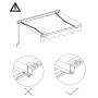 Anthracite gray manual retractable awning 600x300 cm by , Awnings - Ref: Foro24-3051242, Price: 512,56 €, Discount: %