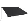 Anthracite gray manual retractable awning 450x300 cm by , Awnings - Ref: Foro24-3051240, Price: 291,78 €, Discount: %