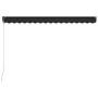 Anthracite gray manual retractable awning 450x300 cm by , Awnings - Ref: Foro24-3051240, Price: 291,78 €, Discount: %