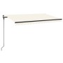 Cream manual retractable awning 450x300 cm by , Awnings - Ref: Foro24-3069117, Price: 302,21 €, Discount: %