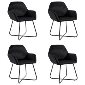 Dining chairs 4 units black velvet by vidaXL, dining chairs - Ref: Foro24-277011, Price: 350,68 €, Discount: %