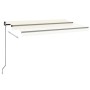 Toldo retráctil manual crema 450x300 cm de , Toldos - Ref: Foro24-3069117, Precio: 294,84 €, Descuento: %